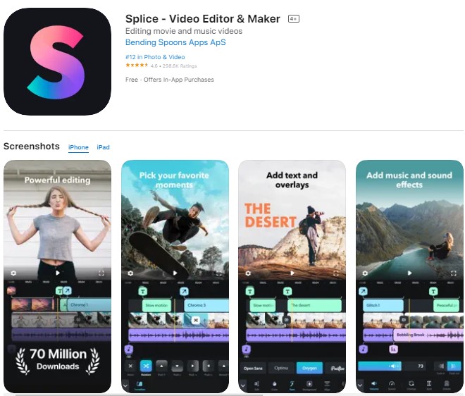 Splice Aplikasi Edit Video iPhone