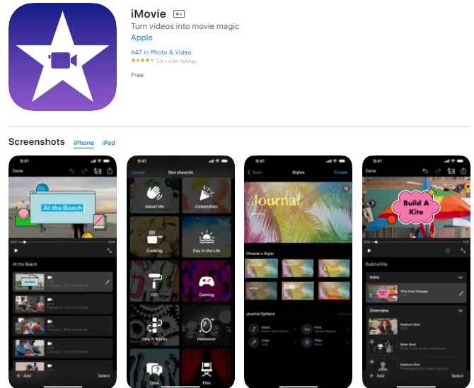 iMovie Aplikasi Edit Video iPhone