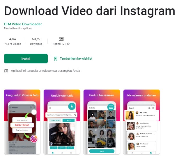 Download Video dari Instagram