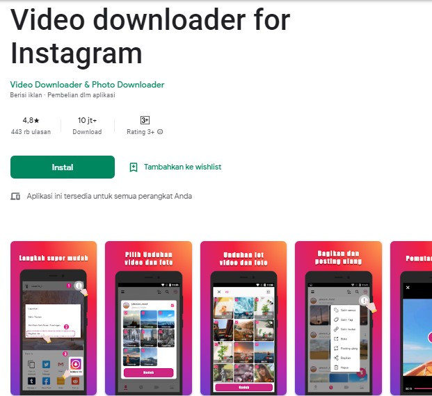 Video downloader for Instagram