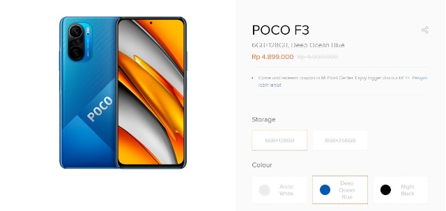 Harga Baru Xiaomi Poco F3 di Indonesia Harga Baru Xiaomi Poco F3 di Indonesia