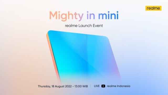 Poster peluncuran Realme Pad Mini di Indonesia