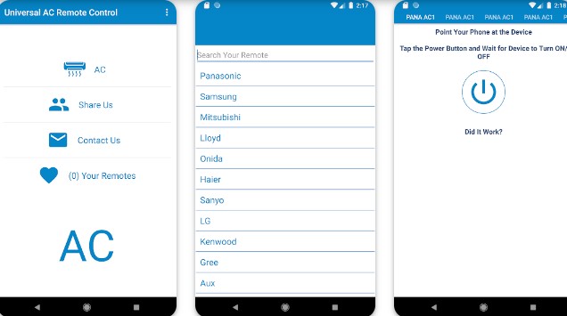 Remote AC Universal Aplikasi Remote AC