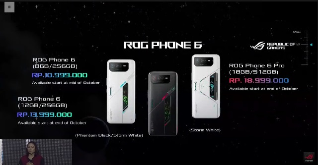 Price of Asus ROG Phone 6 series phones