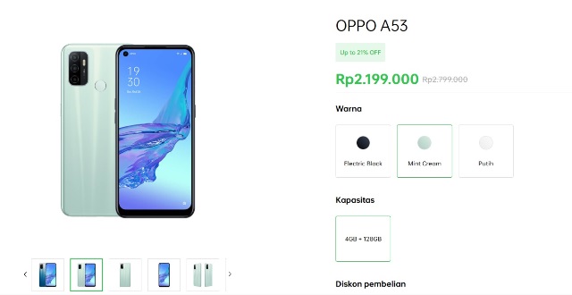Harga Oppo A53 Harga Oppo A53