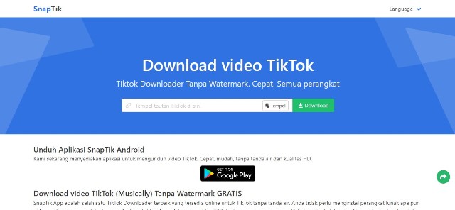 Situs SnapTik Situs SnapTik