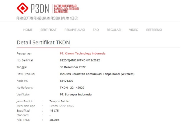 Sertifikasi TKDN Redmi Note 11 Pro 2023