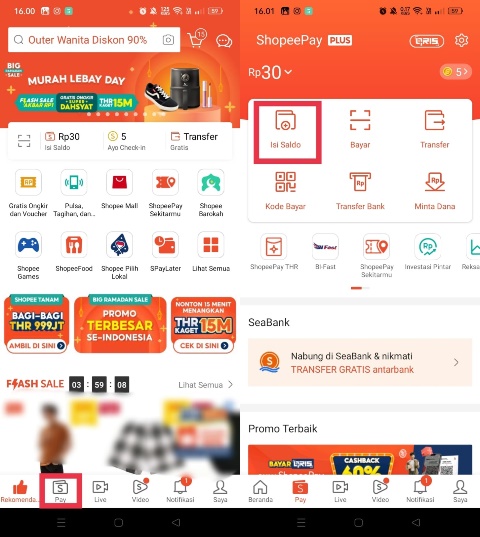 Top up ShopeePay