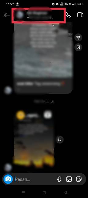 Klik nama pengguna