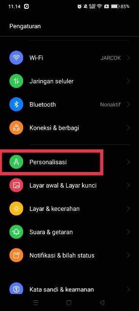 Personalisasi Realme