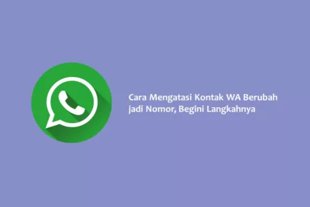 Cara Mengatasi Kontak WA Berubah jadi Nomor, Begini Langkahnya