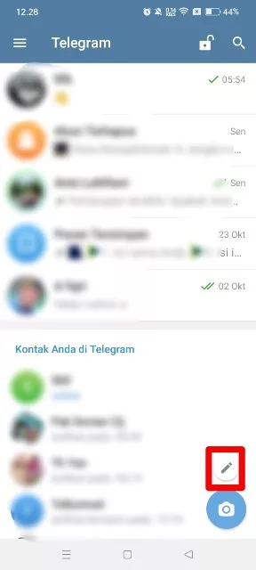 pensil telegram