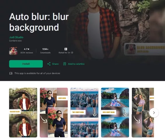Auto blur Auto blur