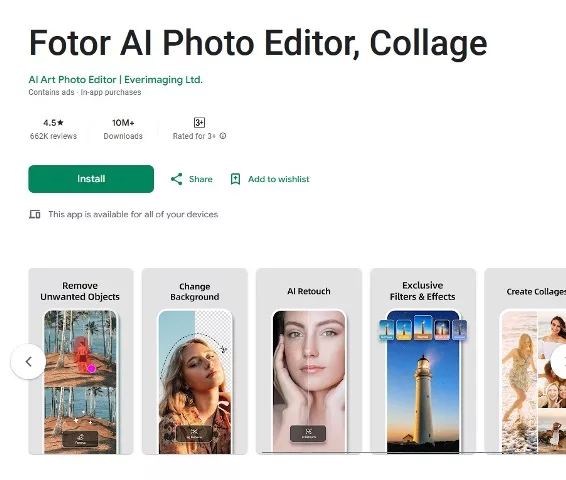 Fotor AI Photo Editor