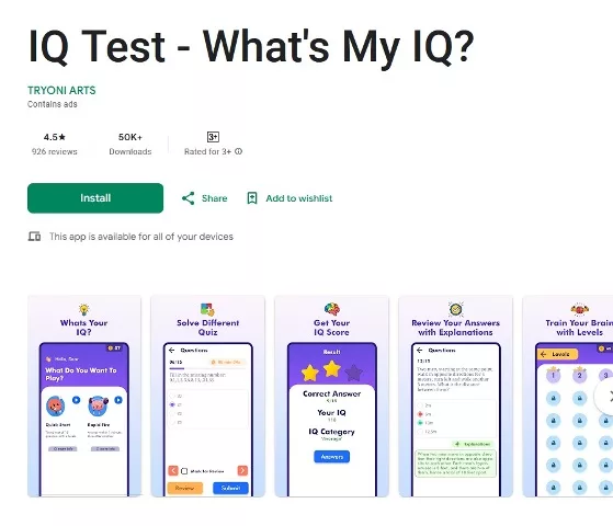 IQ Test What's My IQ