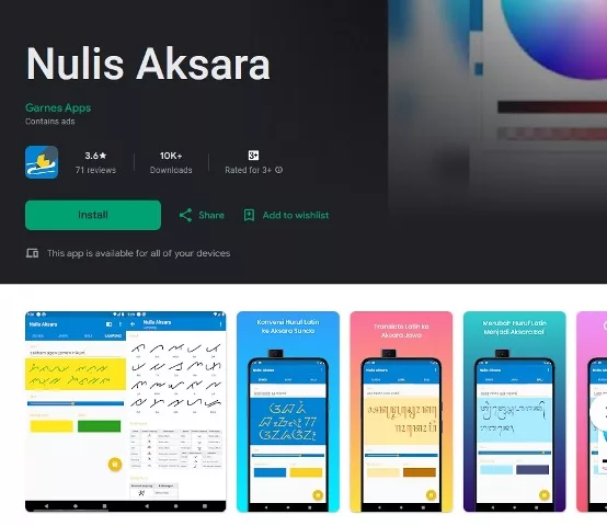 Nulis Aksara Nulis Aksara