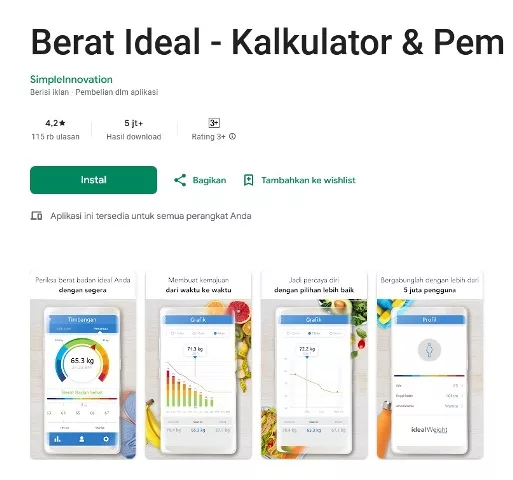 Berat Ideal Kalkulator & Pem Berat Ideal Kalkulator & Pem