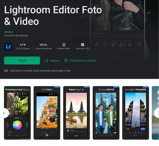 Lightroom Editor Foto & Video
