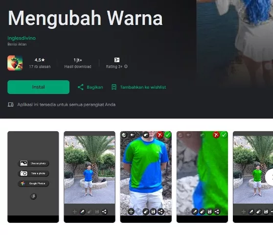 Mengubah warna Mengubah warna