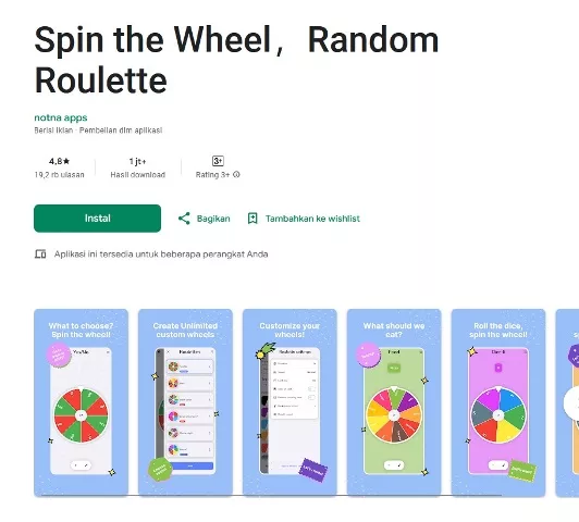 Spin the Wheel, Random Roulette