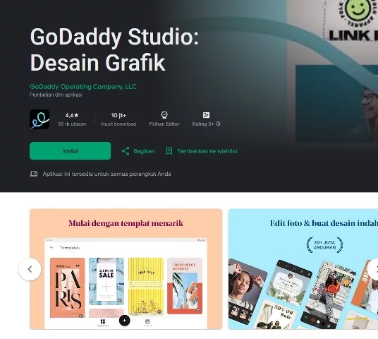 GoDaddy Studio Desain Grafik