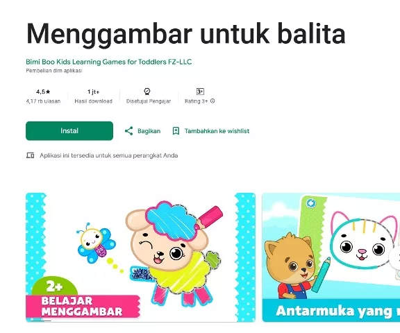 Menggambar untuk balita