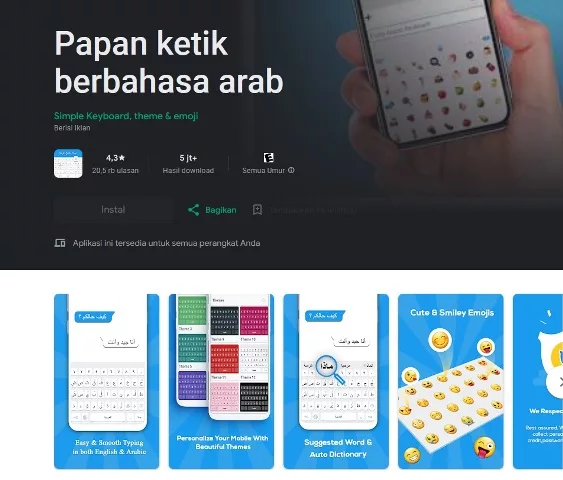 Papan ketik berbahasa arab Papan ketik berbahasa arab