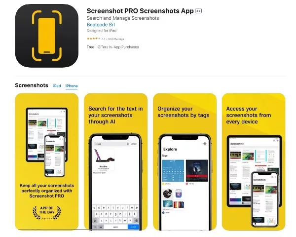Screenshot PRO Screenshots App
