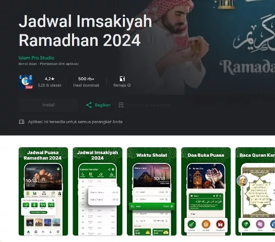 Jadwal Imsakiyah Ramadhan 2024