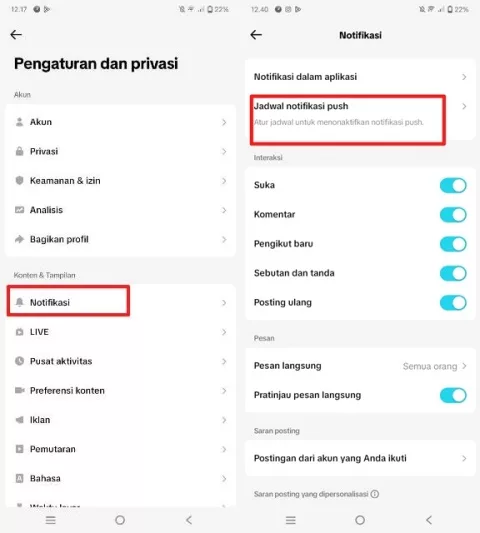 jadwal notifikasi