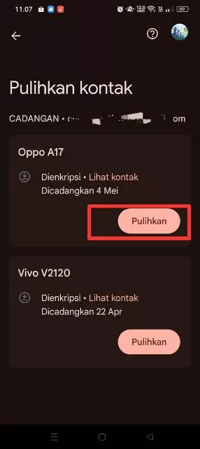 pulihkan