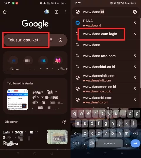 web login DANA