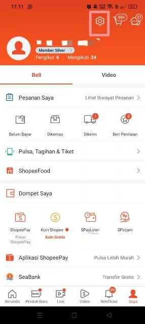 Pengaturan Shopee