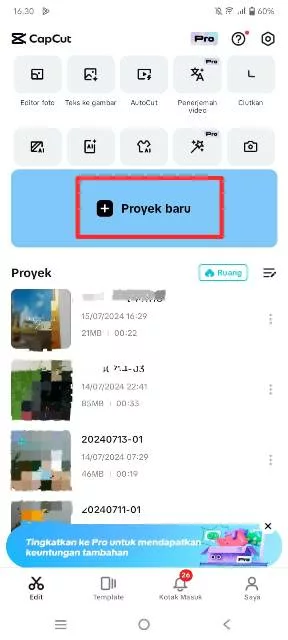 Proyek baru