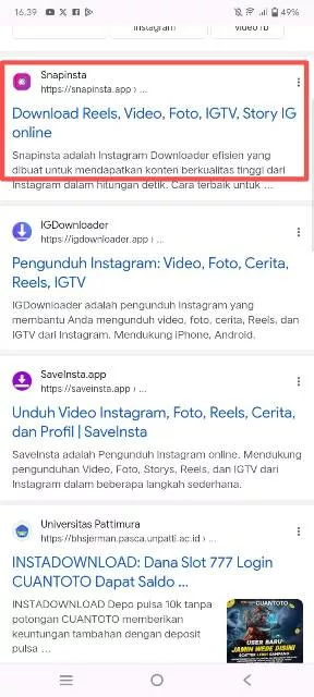 Snapinsta