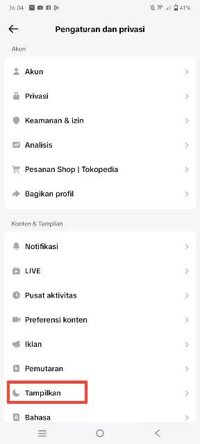 Tampilkan