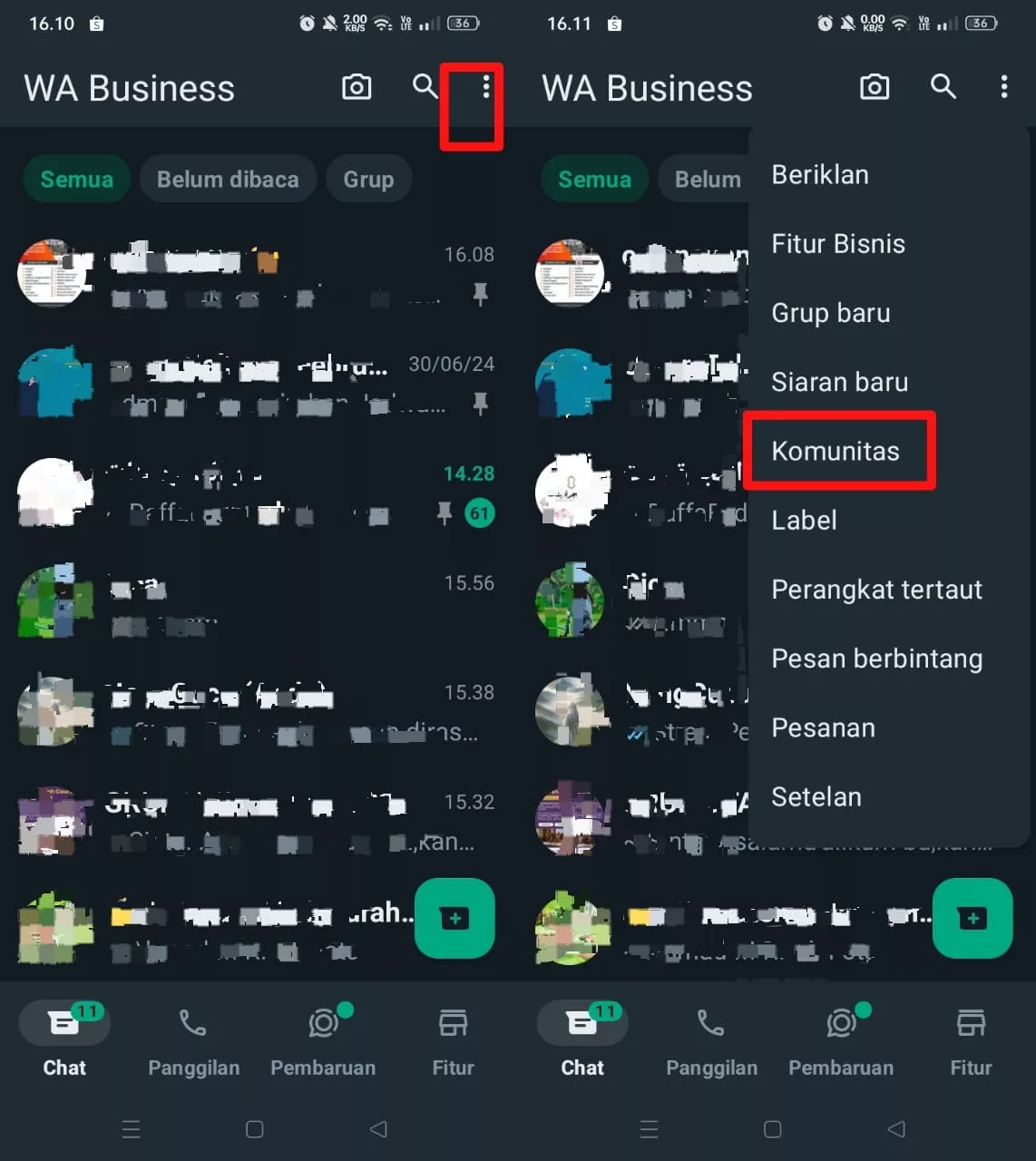 menu komunitas