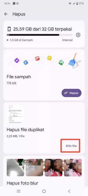 pilih file duplikat