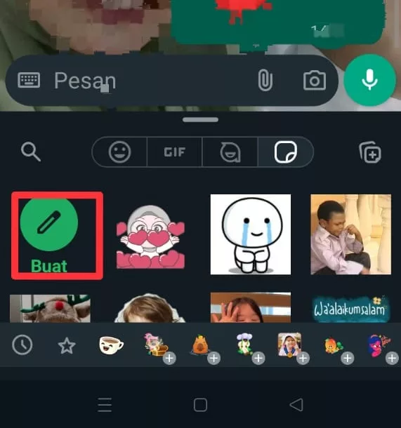 Buat stiker di WhatsApp