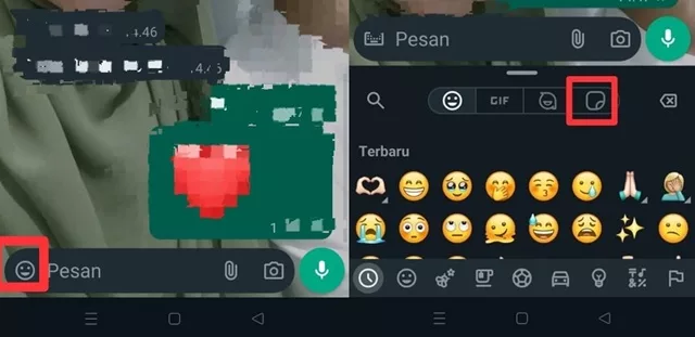 Buka stiker WA