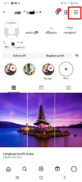 Garis tiga IG