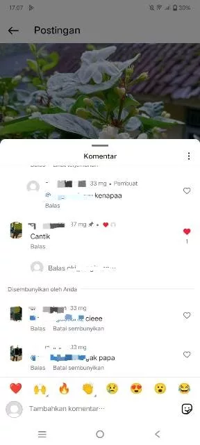 komentar muncul