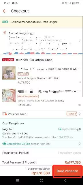 Buat Pesanan