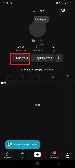 Edit profil