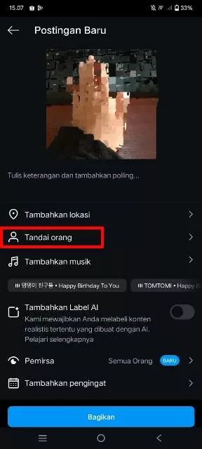 Tandai orang