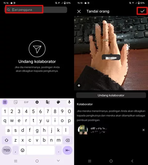 undang kolaborator IG