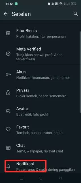 Notifikasi WA