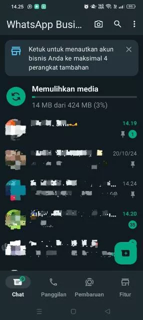 berhasil dipulihkan