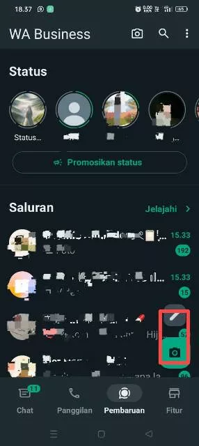 buat status baru