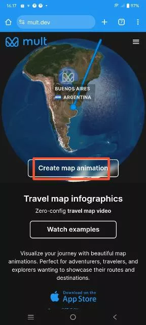 creat map animation